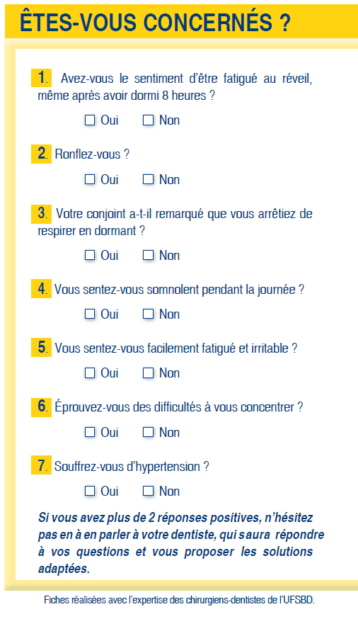 Syndrome apnée du sommeil